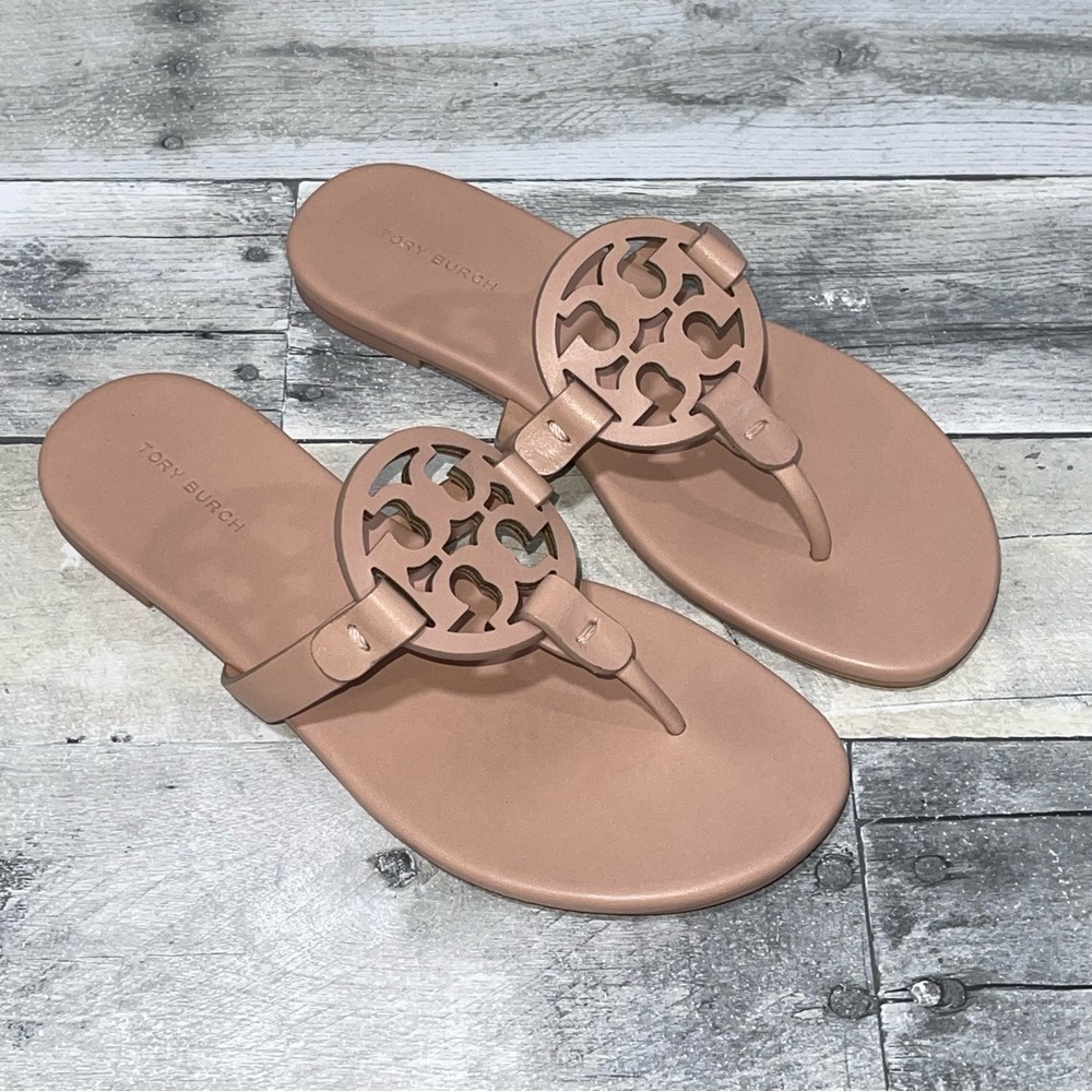 TORY BURCH Miller Soft Sandal - Light Makeup - SZ - 6.5 .US